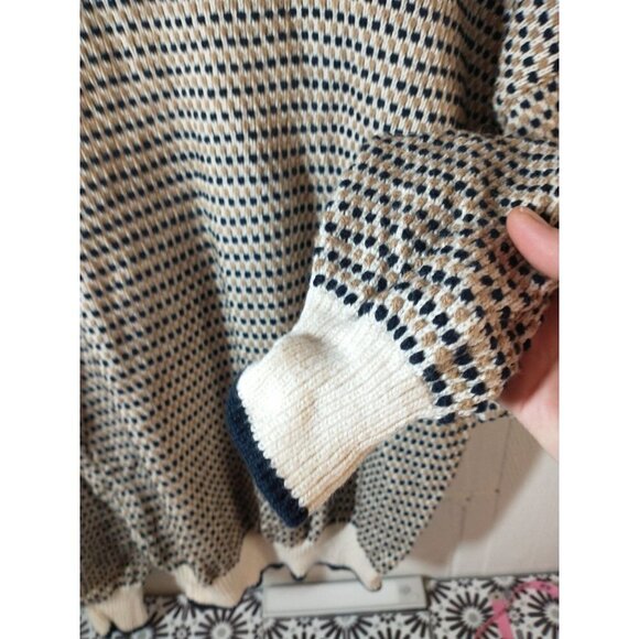 Vintage Vanheusen 90s Raised design cotton pullover, Men's L - Picture 3 of 8